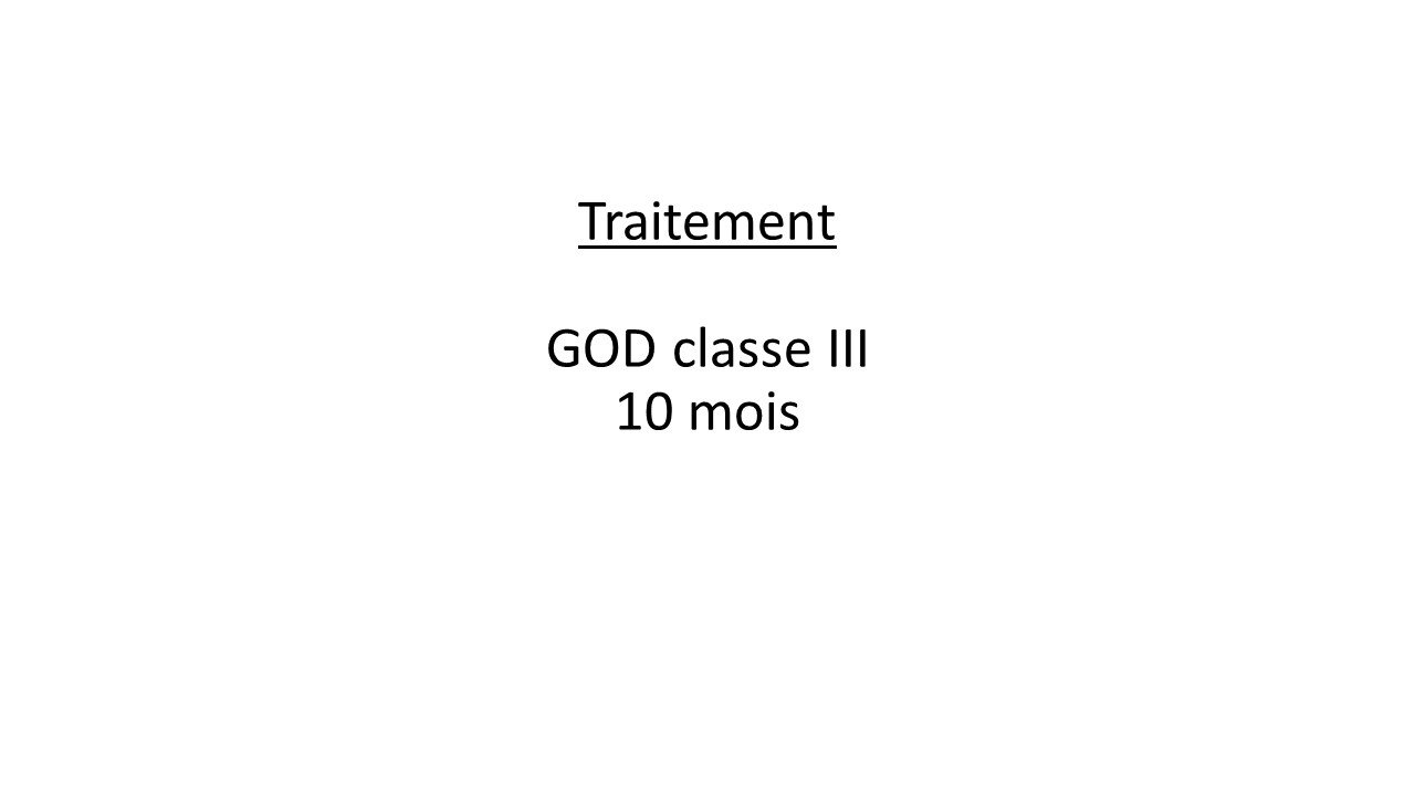 Classe III Squelettiques - Diapositive 1